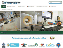Tablet Screenshot of hospitalsanvicente.gov.co